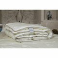Furnia 68 x 90 in. Washable Wool Comforter, White HD-DUV-WOOL-QUILT-T